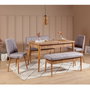 Hanah Home Banco Soho, Atlantic Terciopelo Pino Atlántico Elegante y Sofisticado 110x48x40cm